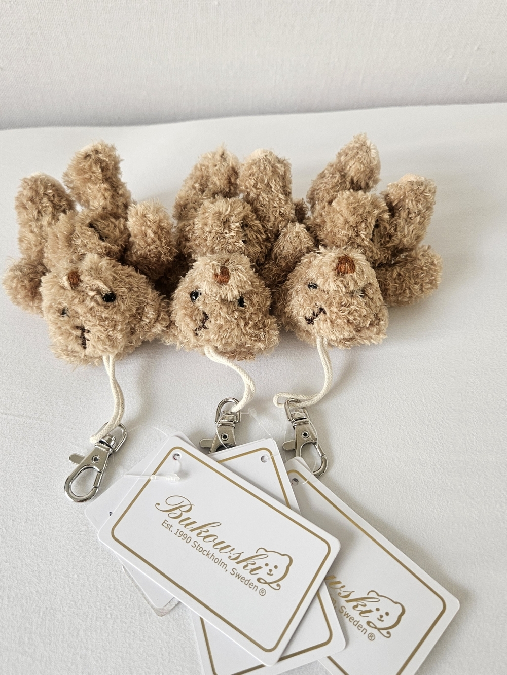 3 Bukowski Bear Bag Charms